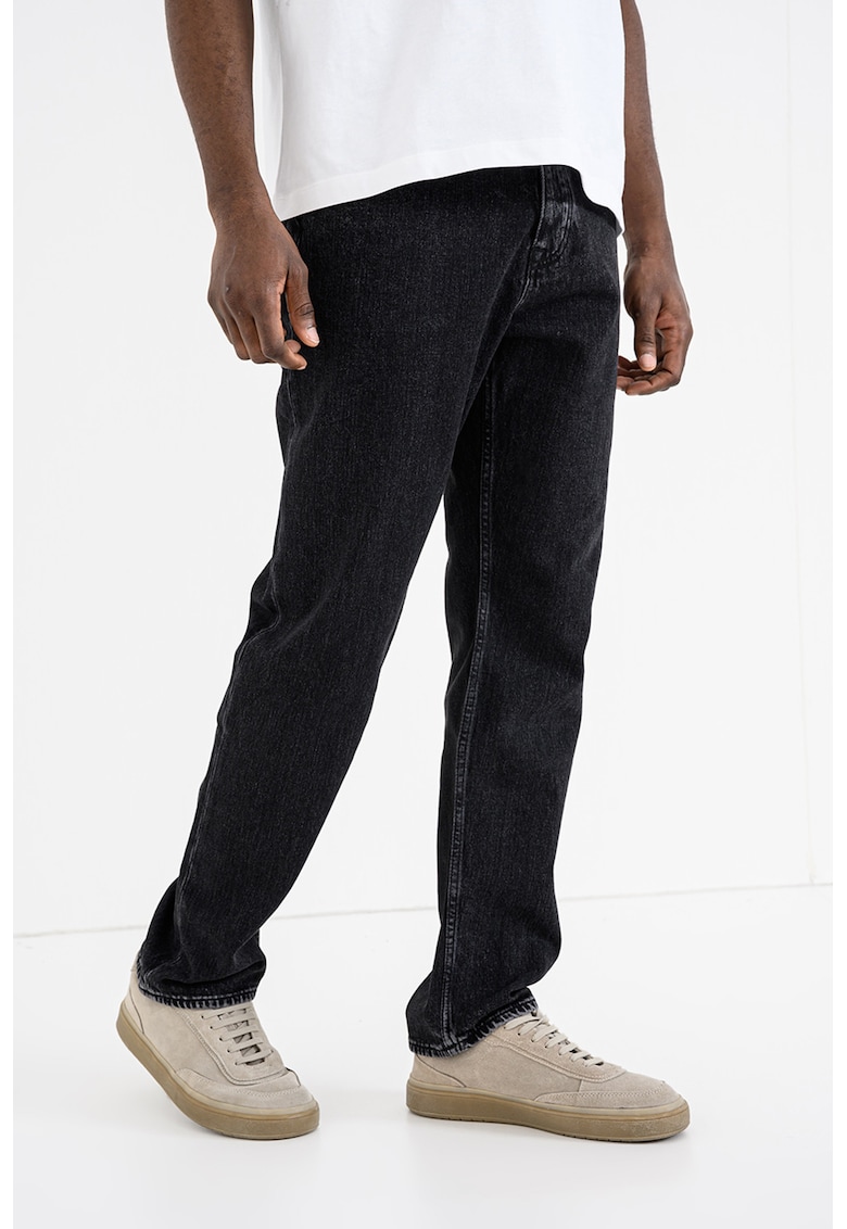 Blugi regular-fit cu nasturi Ogden - Gri antracit