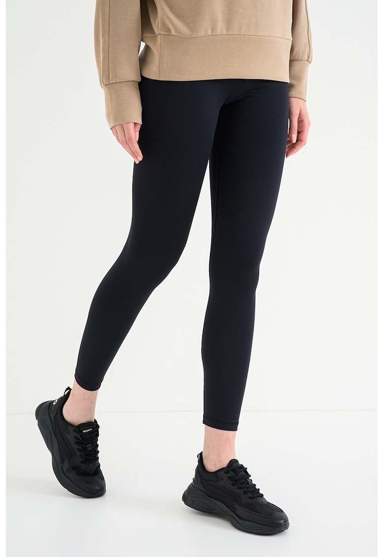 Colanti crop cu logo - Negru