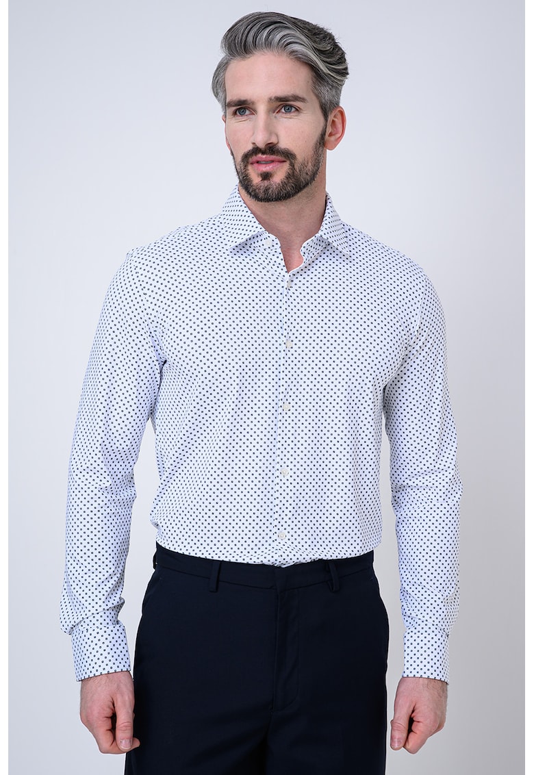 Camasa slim fit cu imprimeu Kenno
