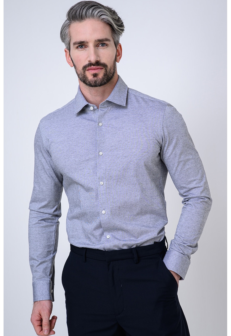 Camasa slim fit din bumbac Kenno
