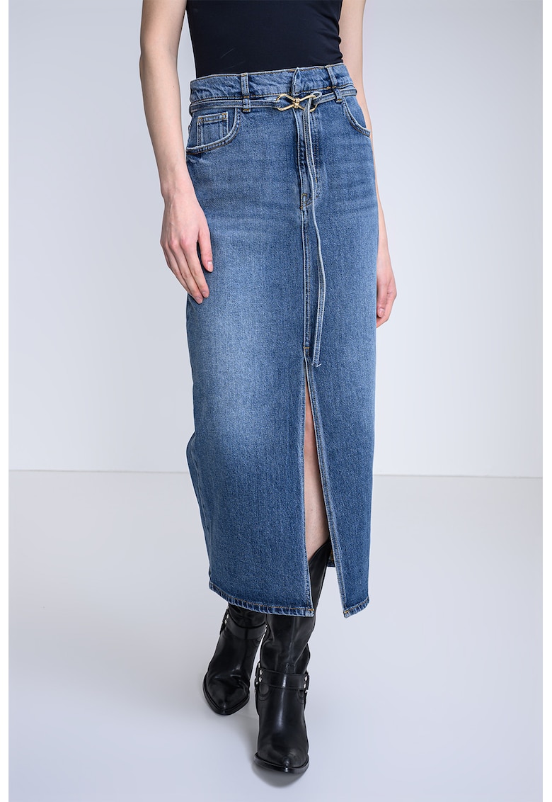 Fusta dreapta din denim Gatje