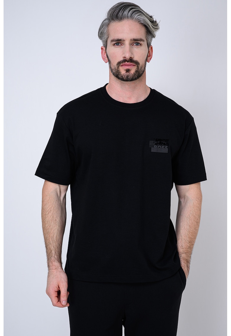 Tricou din bumbac Snow - Negru
