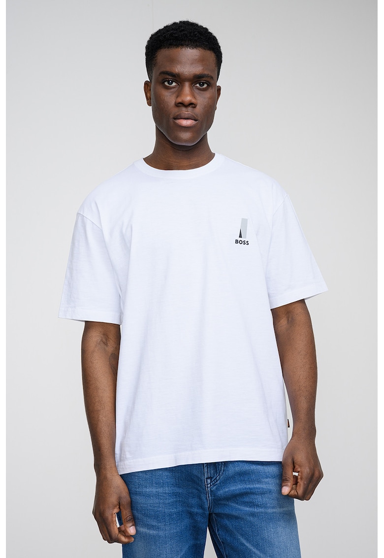 Tricou lejer din bumbac Polar - Alb