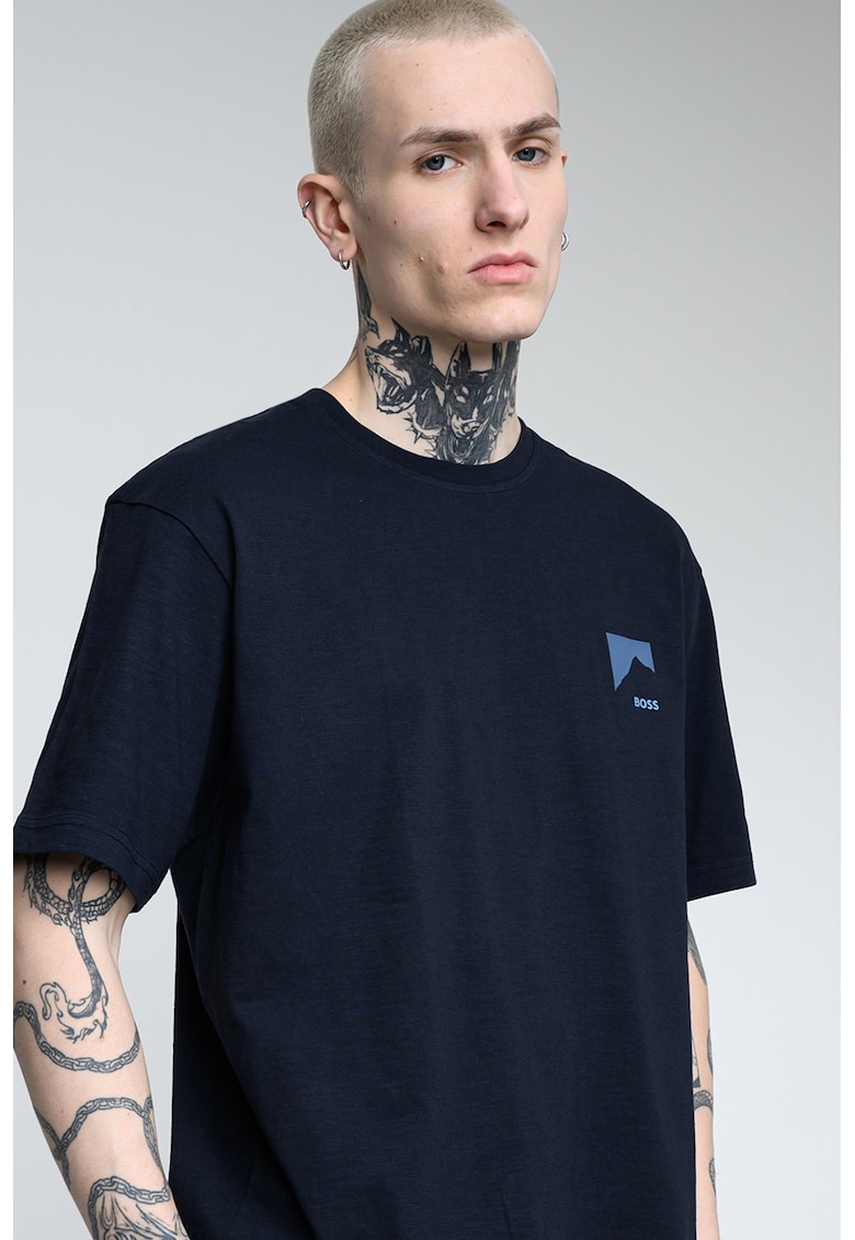 Tricou lejer din bumbac Polar - Bleumarin