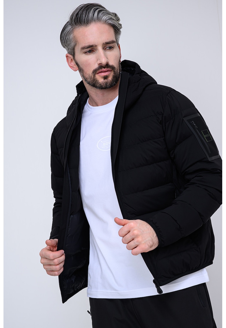 Geaca cu umplutura de puf si gluga Riplite