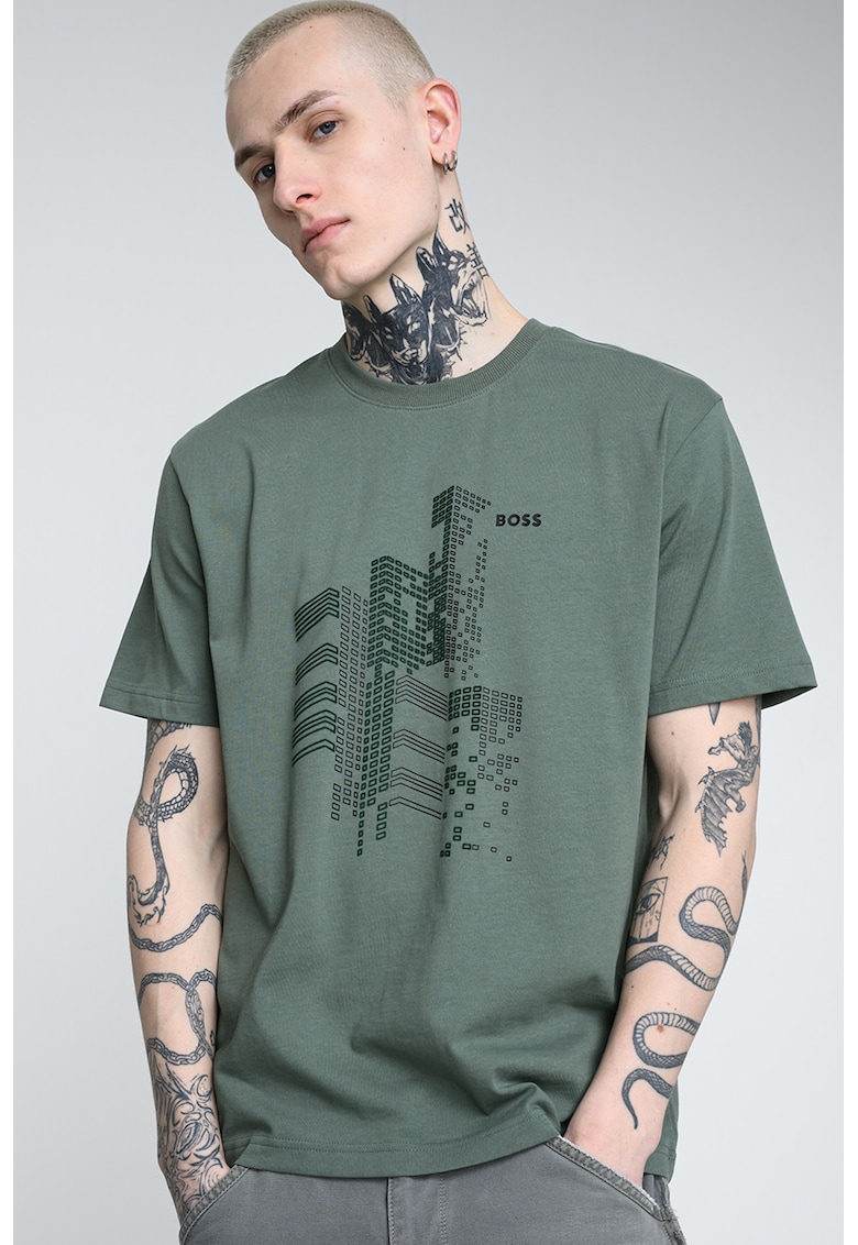Tricou lejer din bumbac GRX Zone - Verde sparanghel