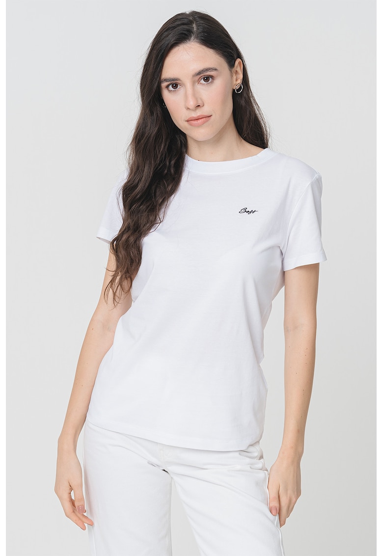 Tricou cu logo discret pe piept Tricou cu logo discret pe piept