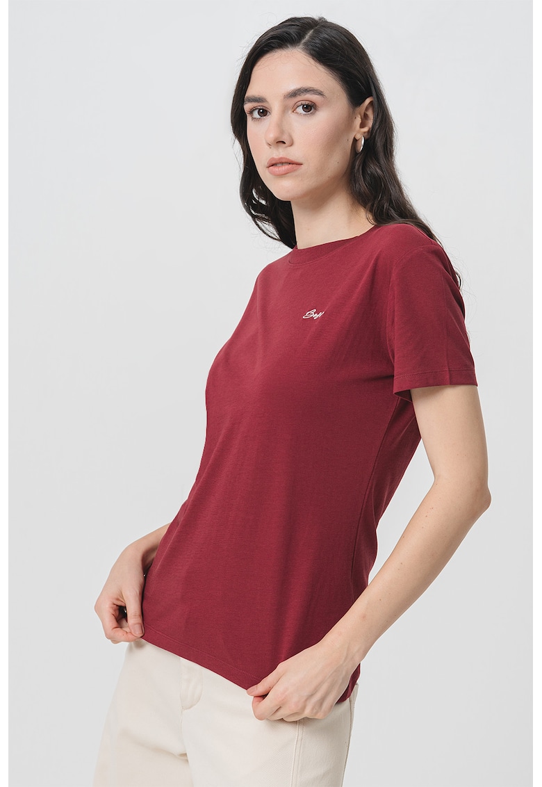 Tricou cu logo discret pe piept Tricou cu logo discret pe piept