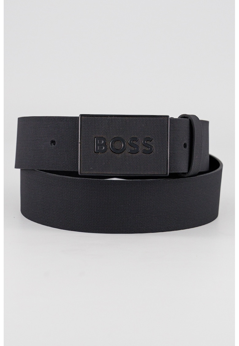 Curea de piele cu catarama logo metalica