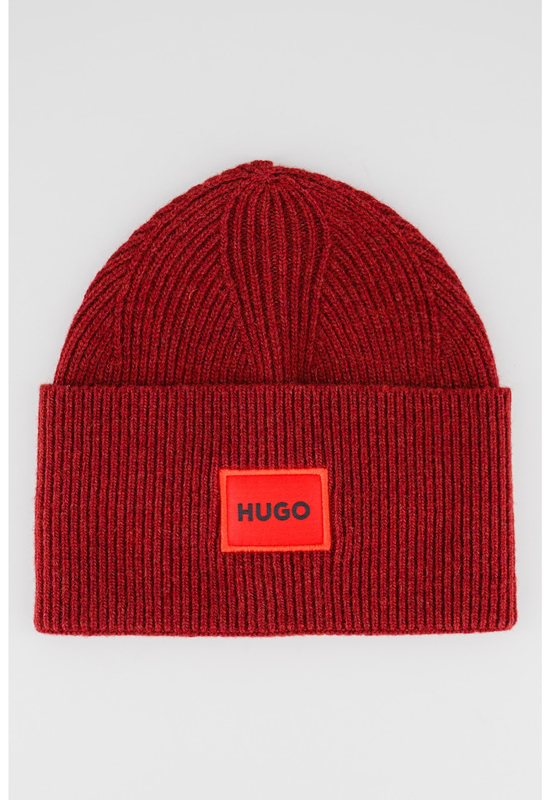 Caciula din amestec de lana Xaff - Visiniu