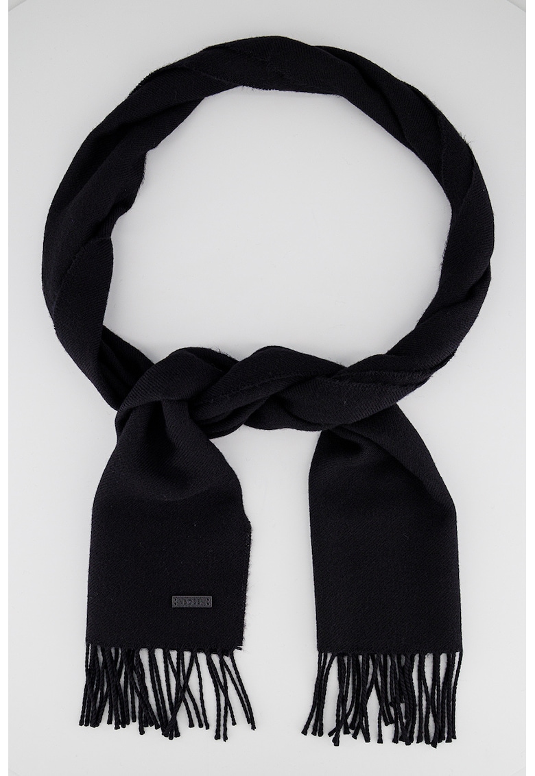 Fular de lana cu franjuri