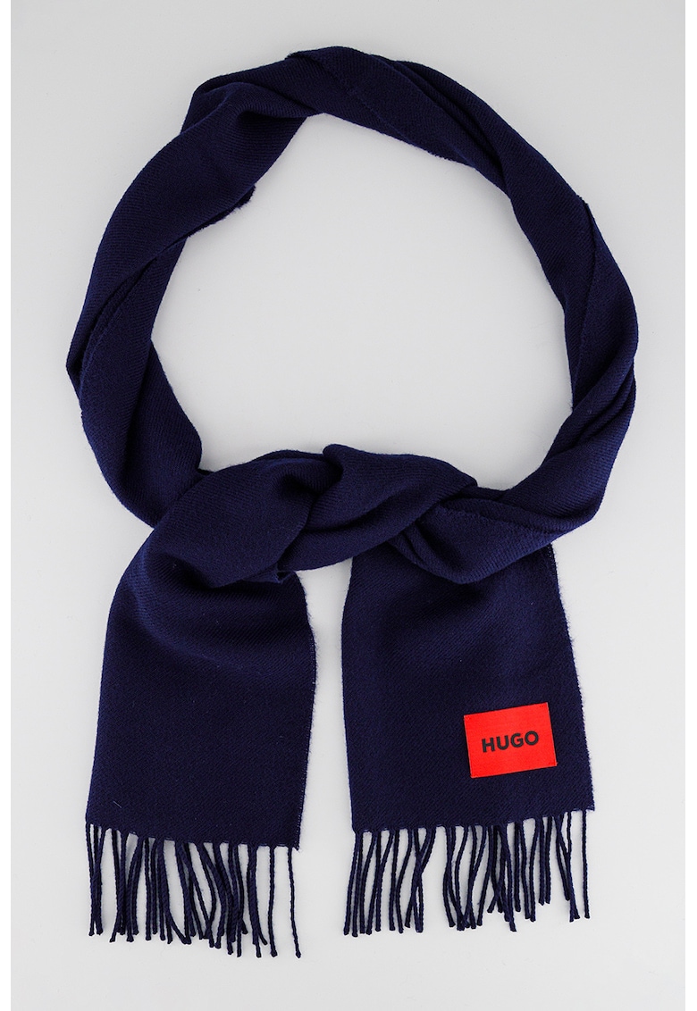 Fular de lana cu franjuri