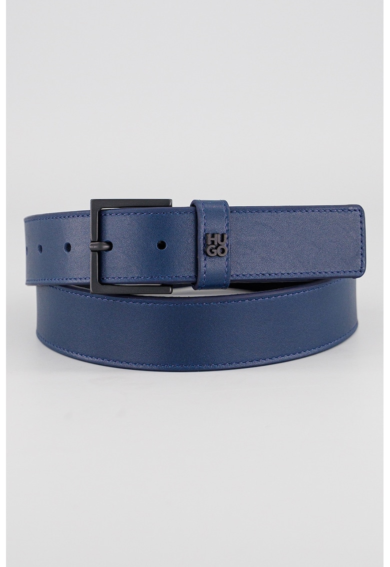 Curea lata din piele - Albastru ultramarin