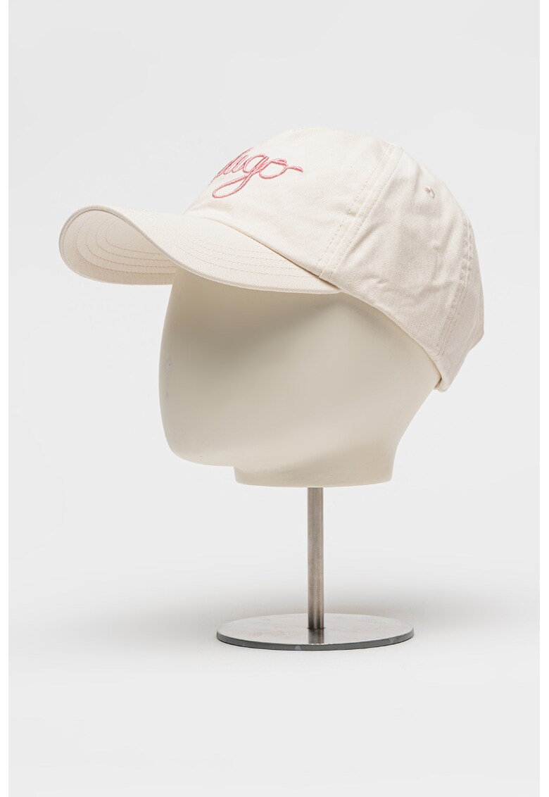 Sapca cu logo brodat Cara - Roz pastel/Alb murdar
