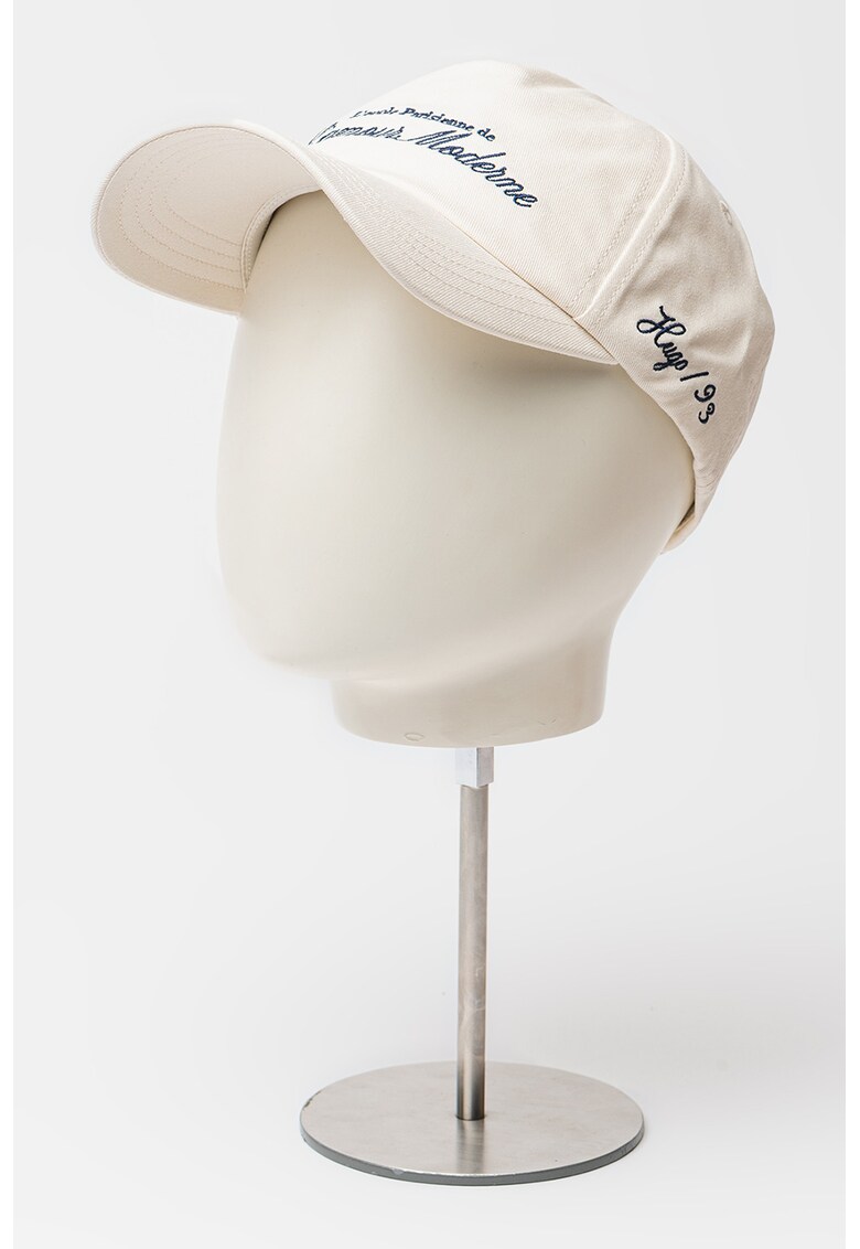 Sapca cu logo brodat Cara - Alb/Gri inchis