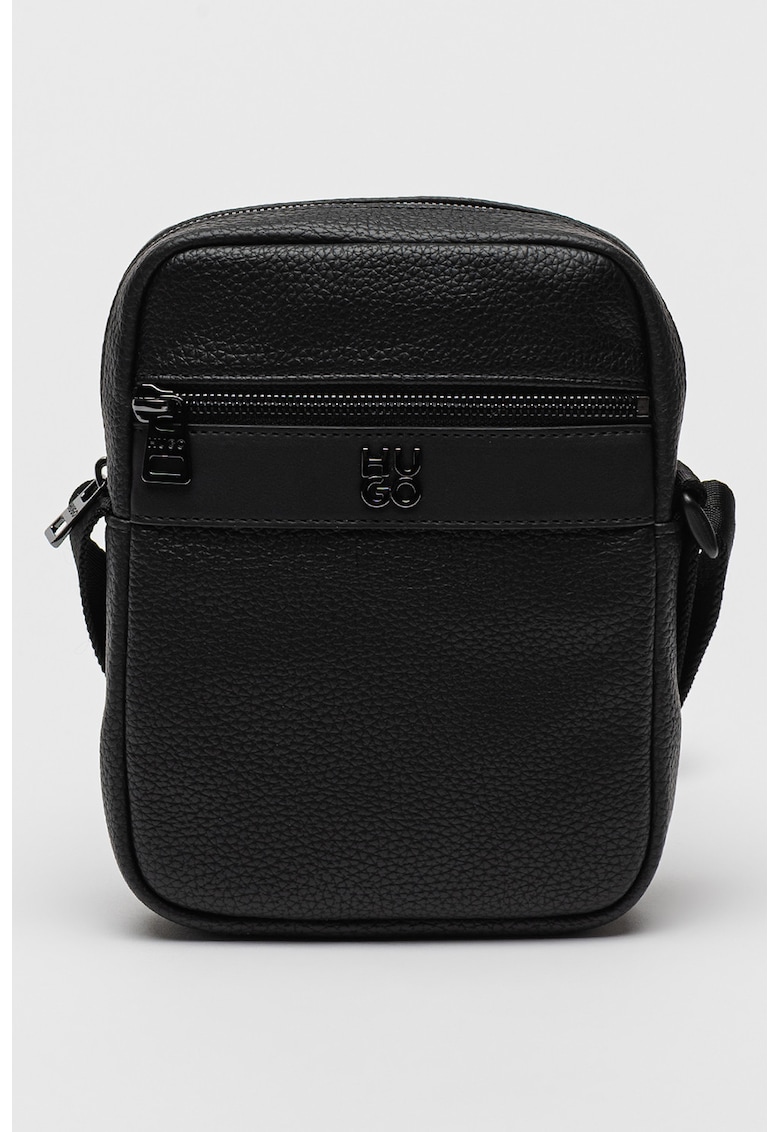 Geanta crossbody cu aplicatie logo