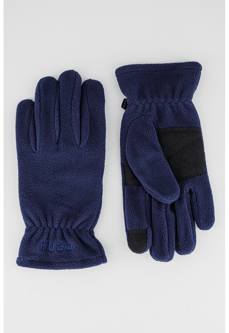 Manusi din fleece cu logo brodat