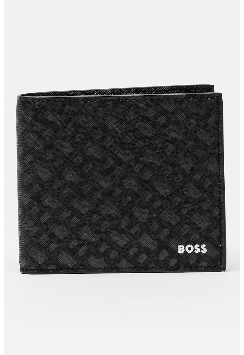 Portofel de piele cu model Zair - Negru