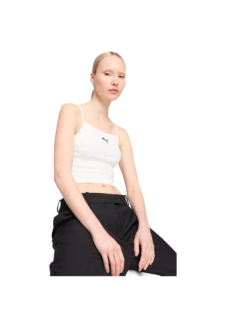 Maiou femei  Wardrobe Ess Ribbed Tank Top - Alb