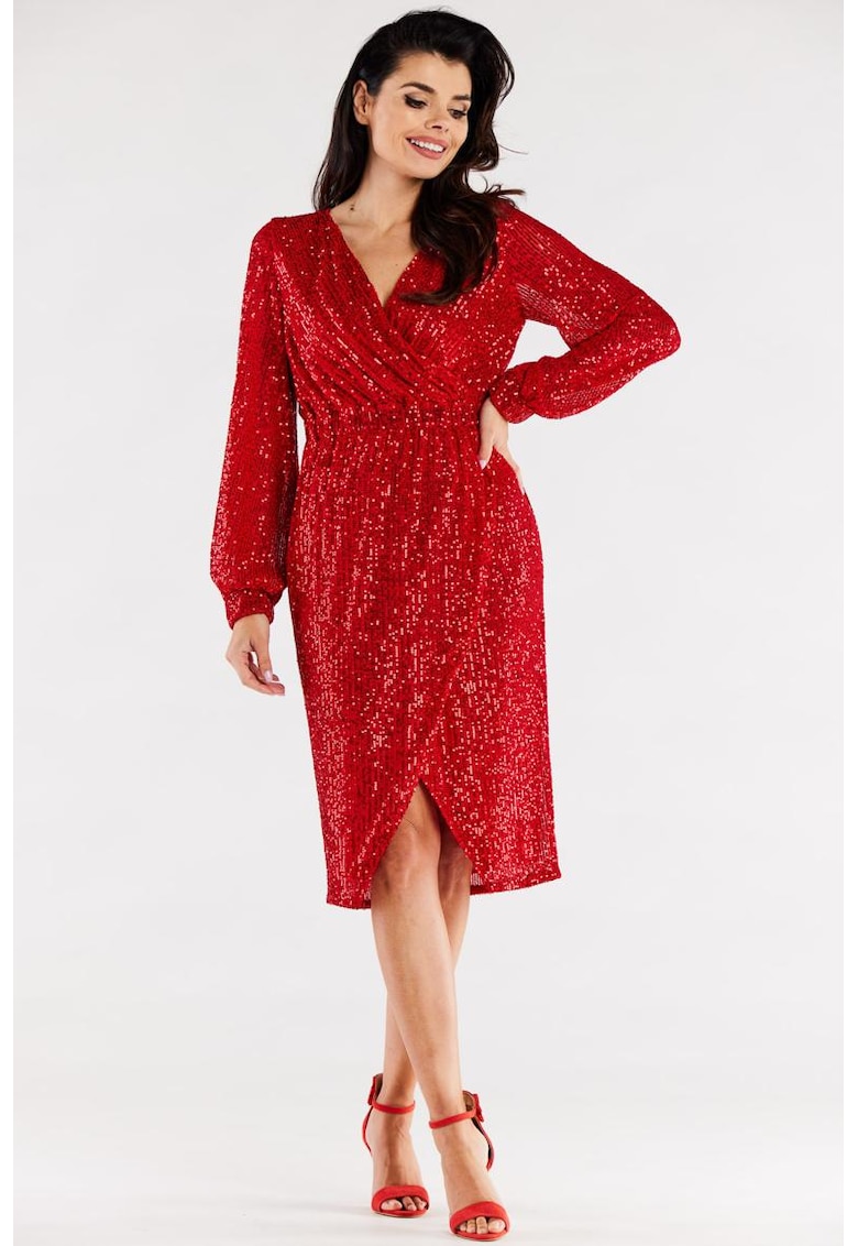 Midi Rochie Maneca lunga - Elegant A565