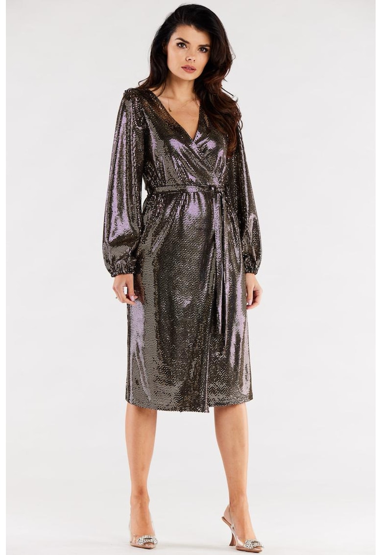 Midi Rochie Maneca lunga - Poliester A564