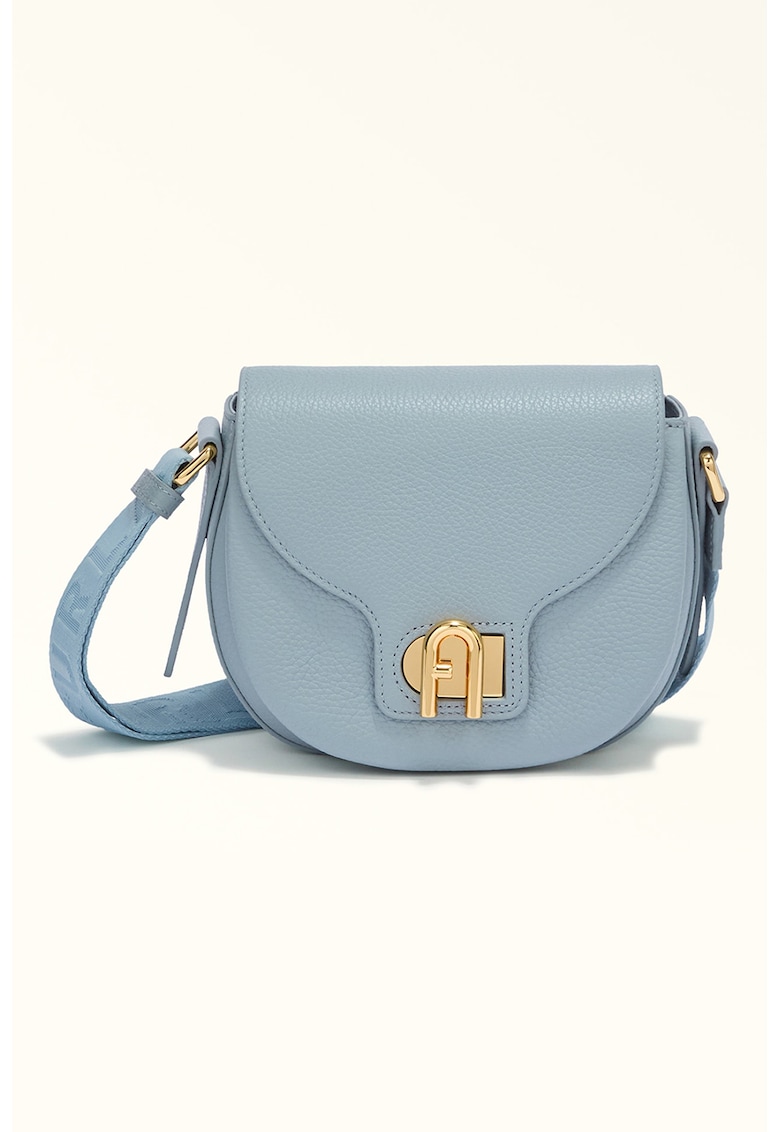 Geanta crossbody din piele cu bareta cu model logo Lotus Geanta crossbody din piele cu bareta cu model logo Lotus