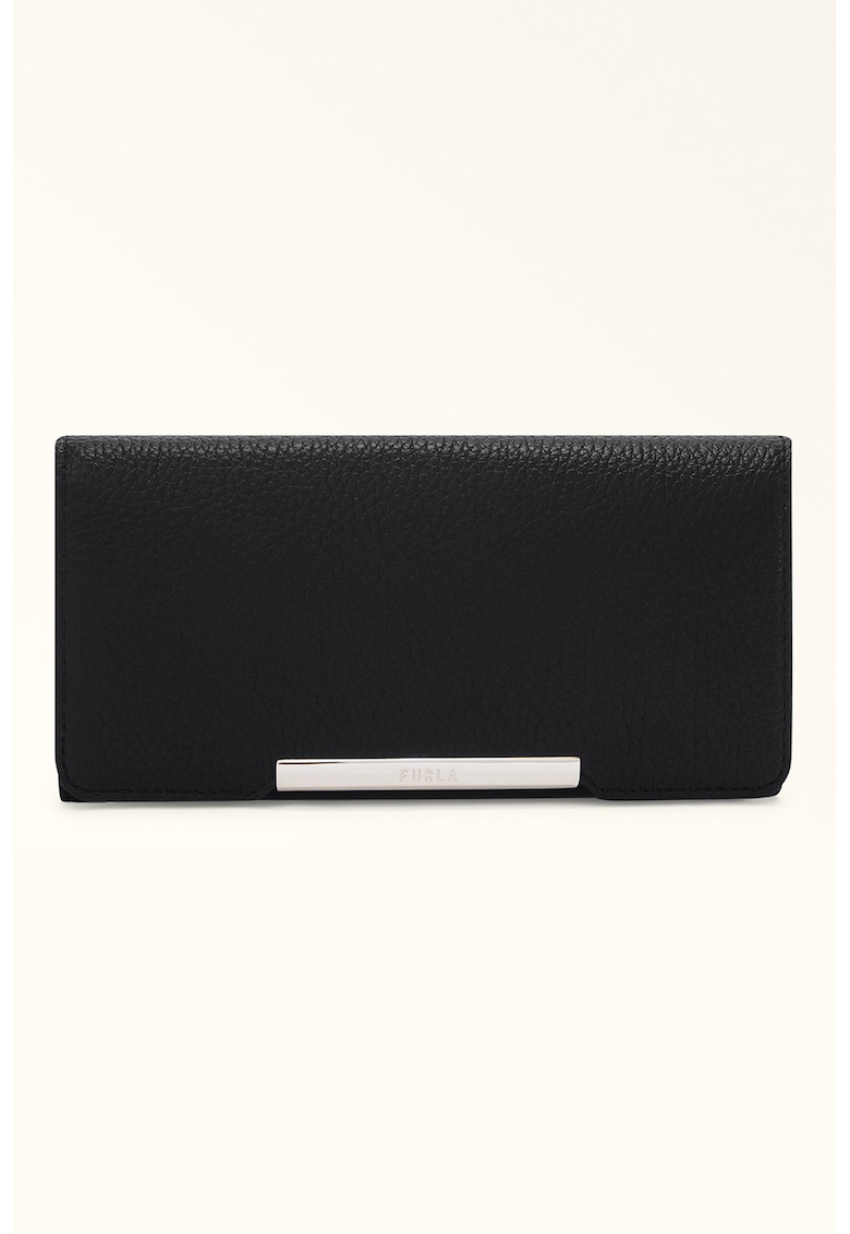 Portofel de piele cu logo discret