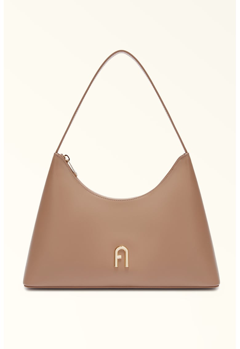 Geanta de piele cu bareta lunga de umar Diamante