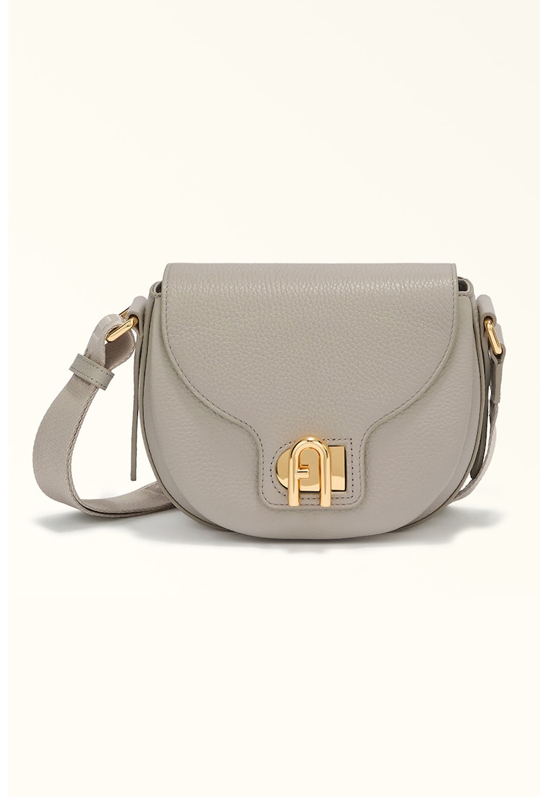 Geanta crossbody din piele cu bareta cu model logo Lotus Geanta crossbody din piele cu bareta cu model logo Lotus