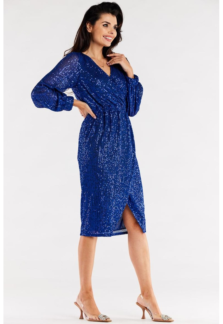 Midi Rochie Maneca lunga - Elegant A565