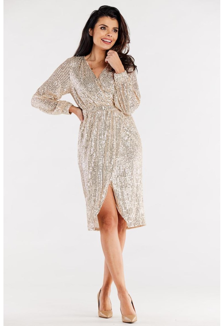 Midi Rochie Maneca lunga - Elegant A565