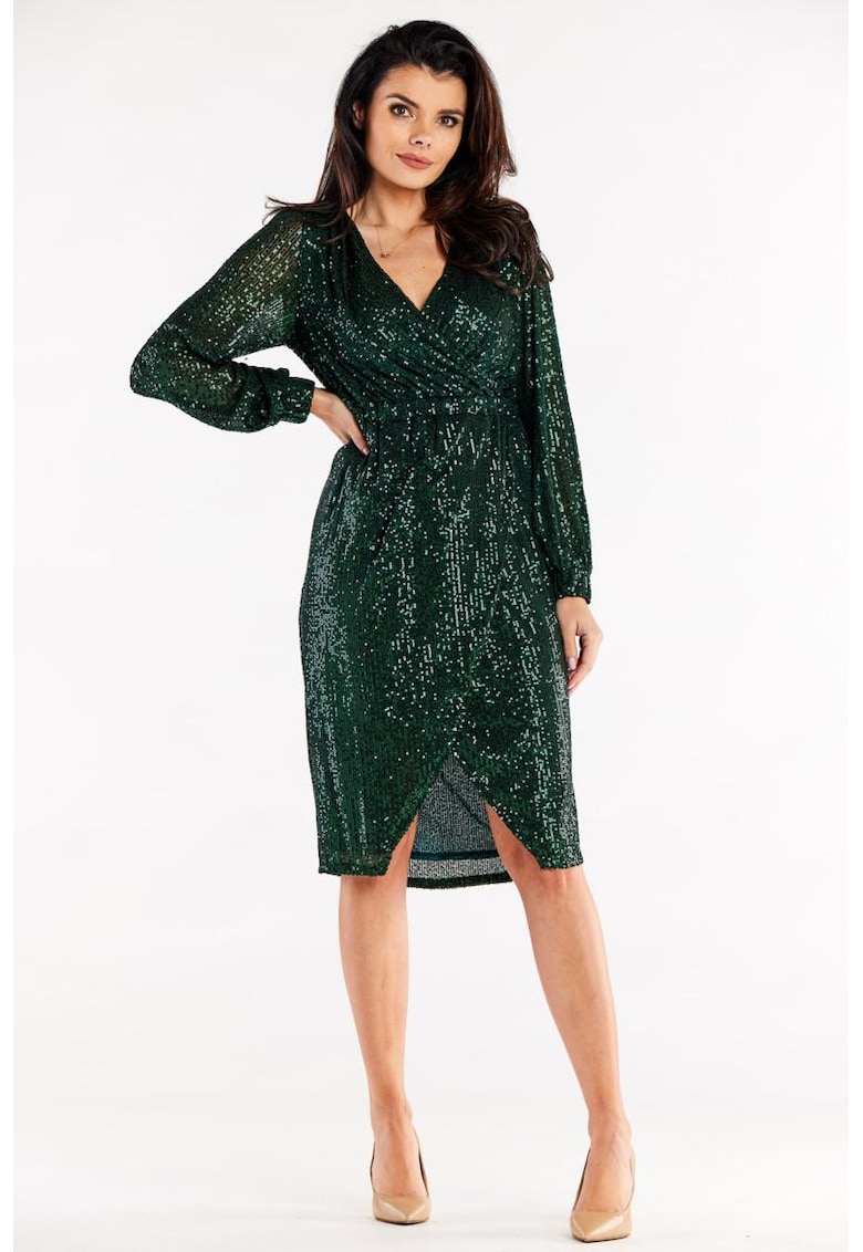 Midi Rochie Maneca lunga - Elegant A565