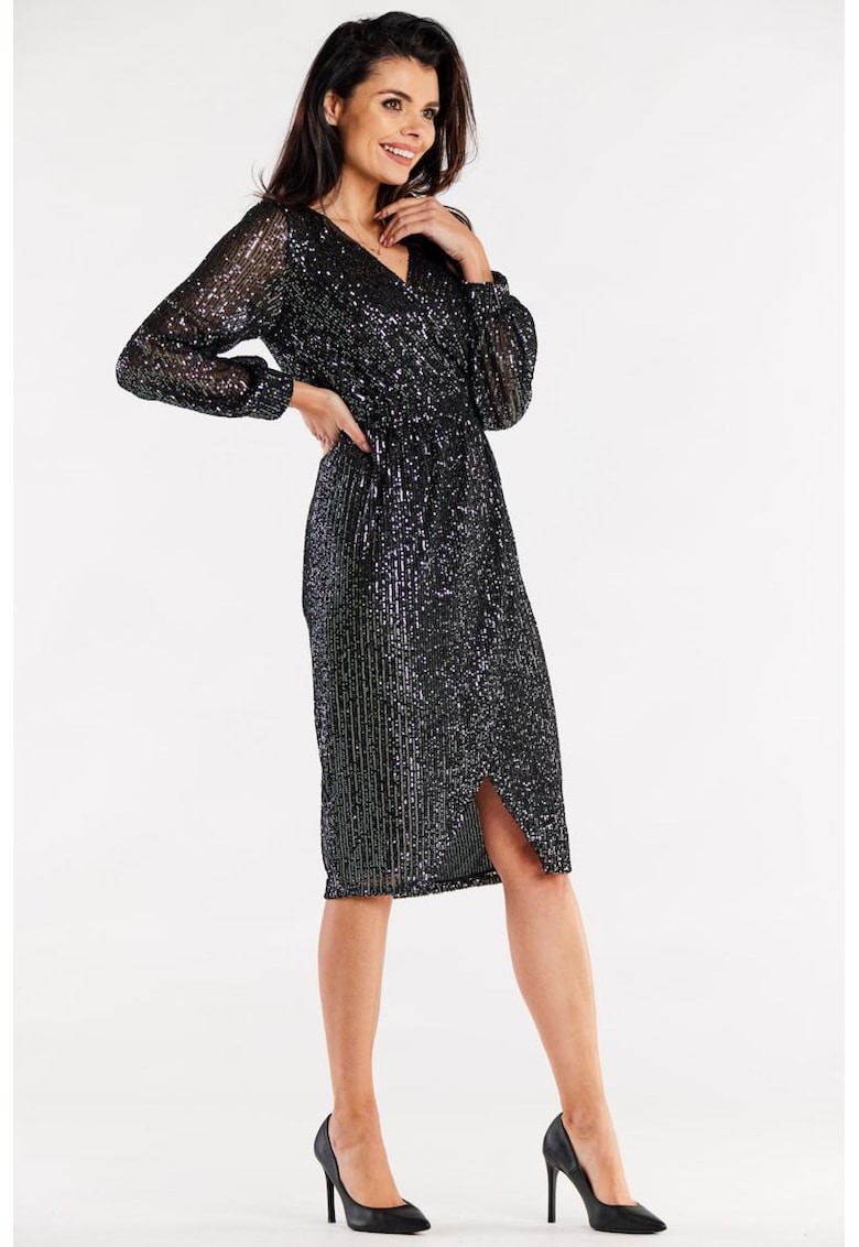 Midi Rochie Maneca lunga - Elegant A565