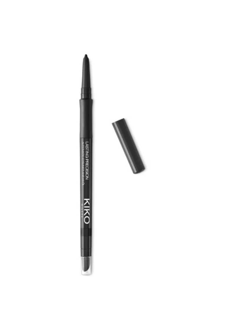 Creion de ochi retractabil - Milano - Lasting Precision - 2 capete - Negru