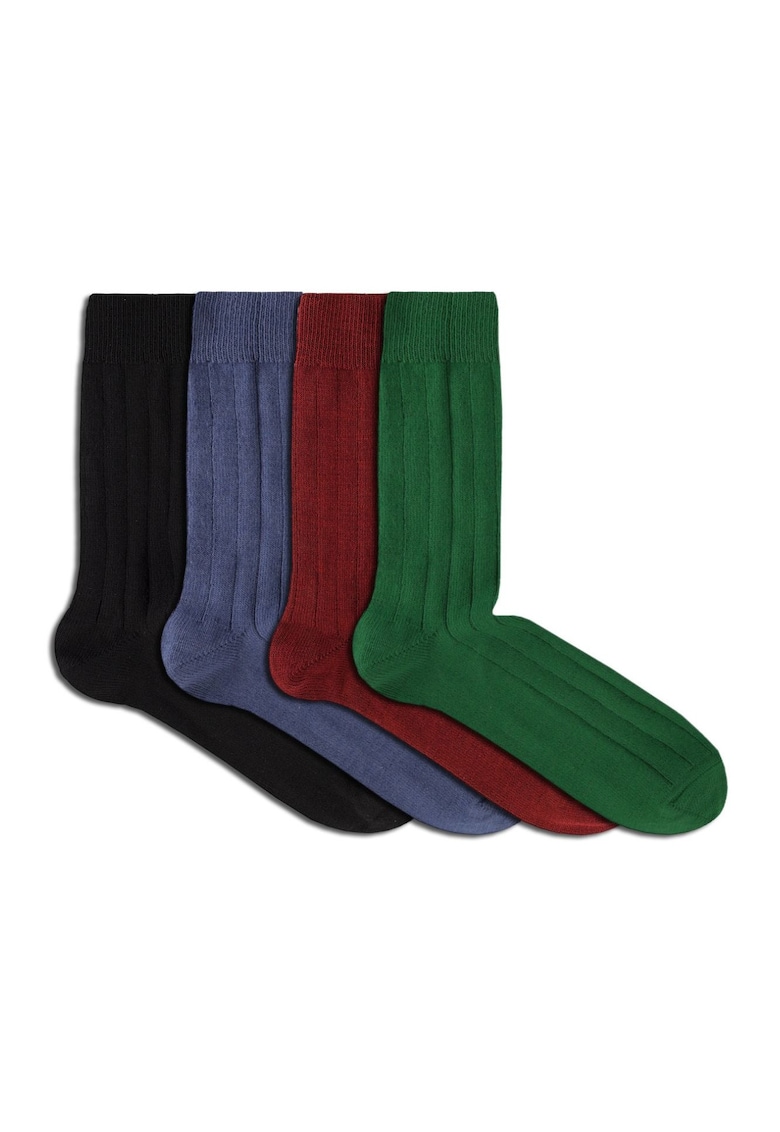 Cutie cu 4 perechi de sosete Groase din Lana - 43-46 EU - Multicolor Cutie cu 4 perechi de sosete Groase din Lana - 43-46 EU - Multicolor