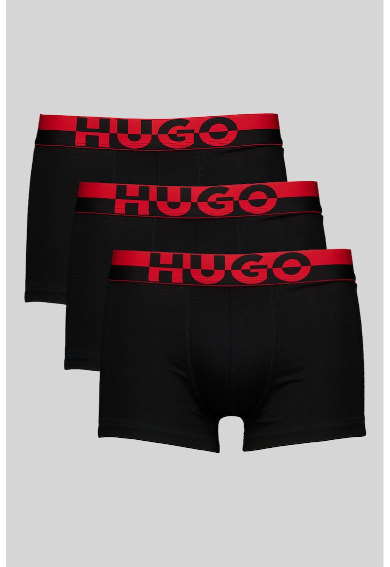 Set de boxeri din amestec de modal cu logo Split - 3 perechi