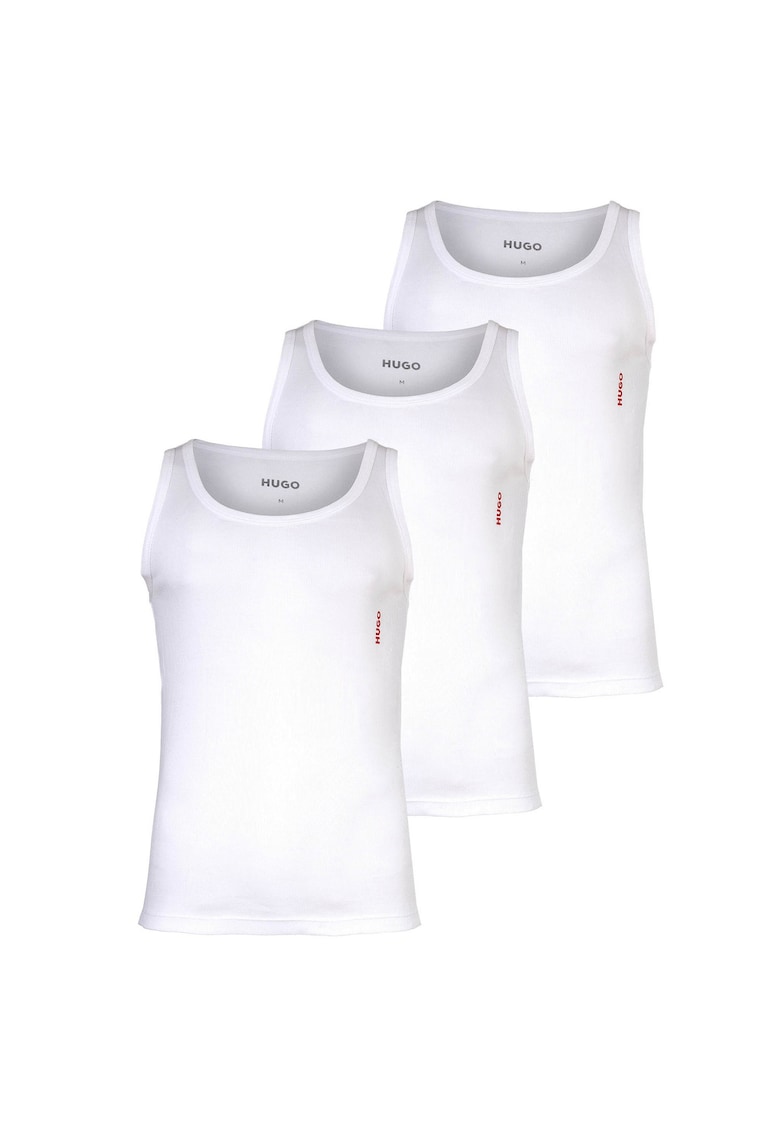 Set de top-uri de casa cu logo discret - 3 piese