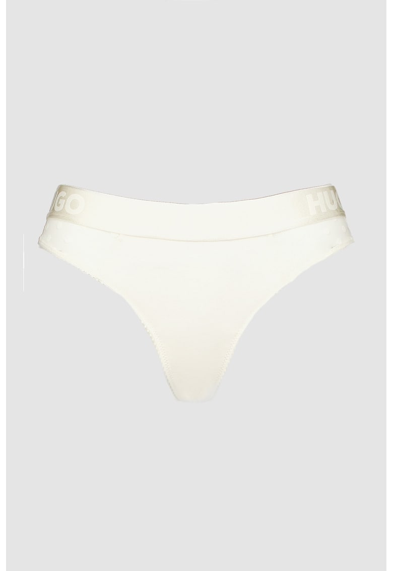 Chiloti tanga cu buline si insertii de plasa