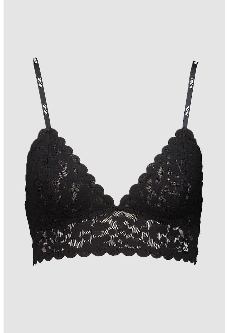 Bustiera de dantela cu cupe triunghiulare