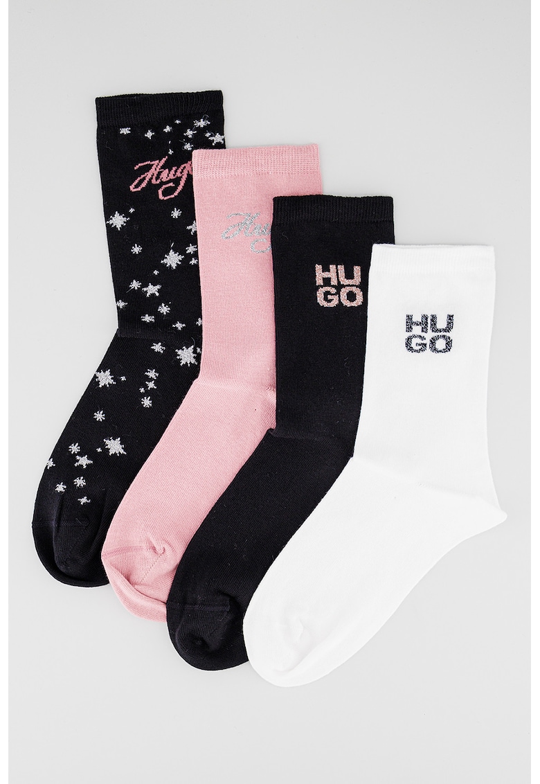 Set de sosete lungi cu insertii metalizate - 3 perechi