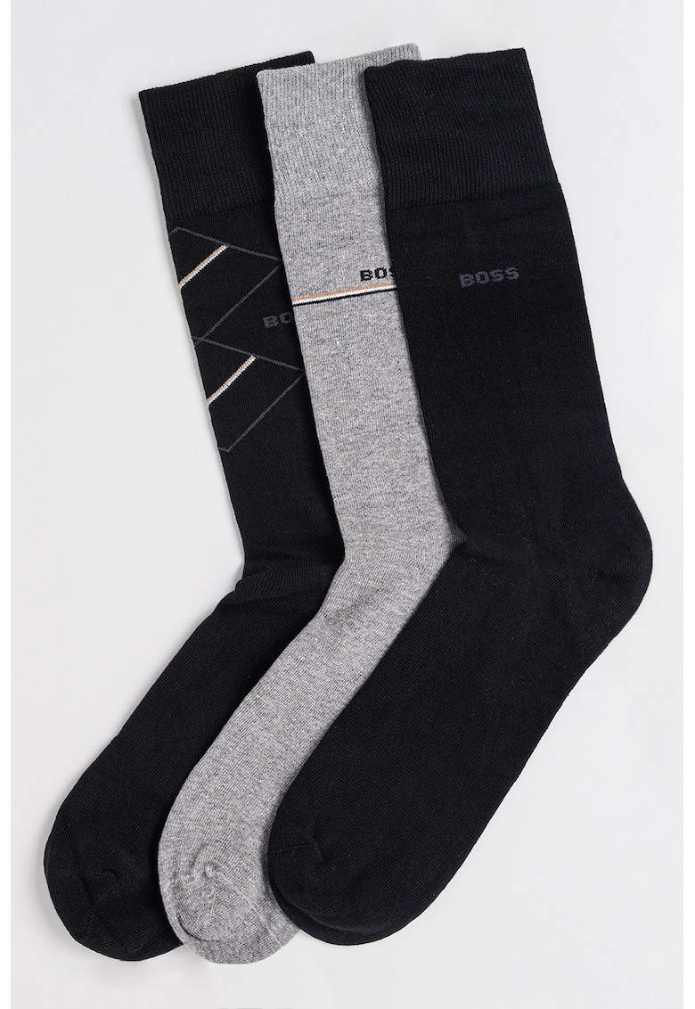 Set de sosete lungi din amestec de bumbac - 3 perechi