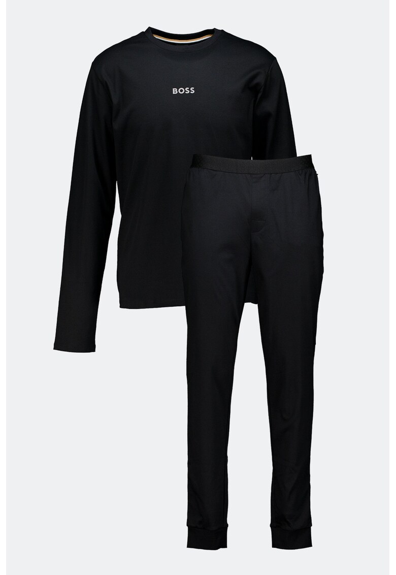 Pijama de bumbac cu pantaloni lungi