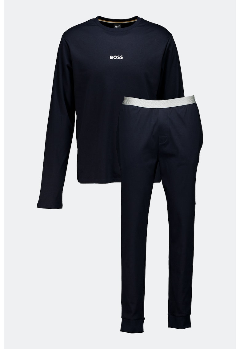 Pijama de bumbac cu pantaloni lungi