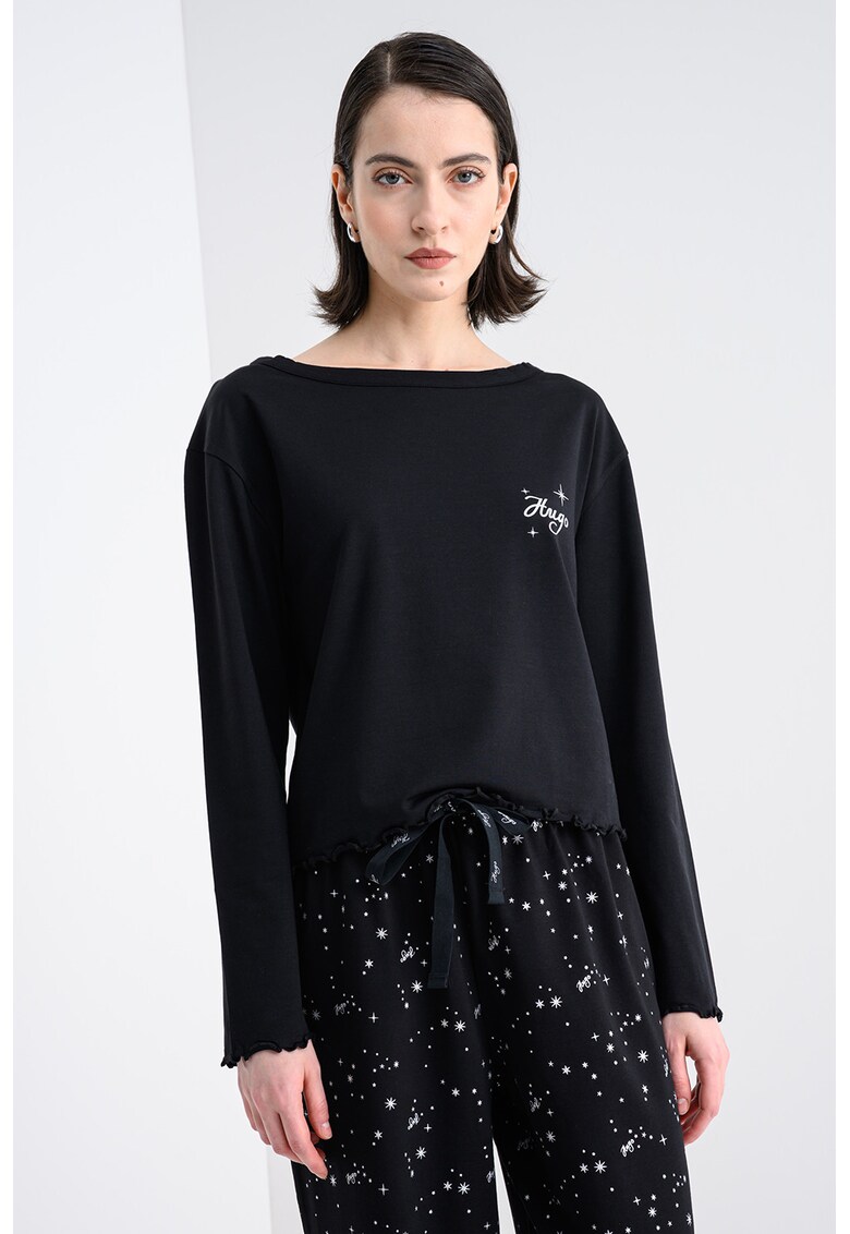 Bluza de pijama din amestec de modal si bumbac