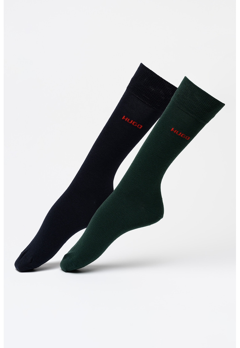 Set de sosete lungi cu logo - 2 perechi