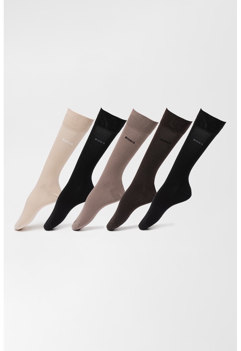 Set de sosete lungi cu logo - 5 perechi