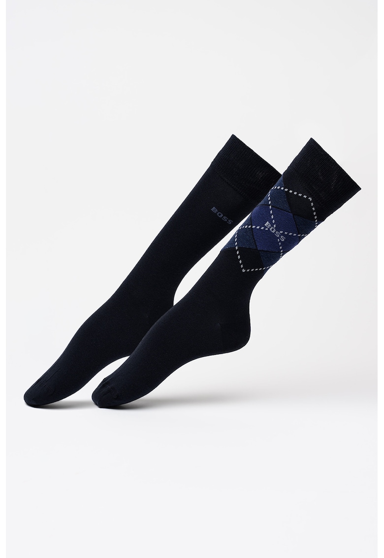 Set de sosete lungi cu model - 2 perechi