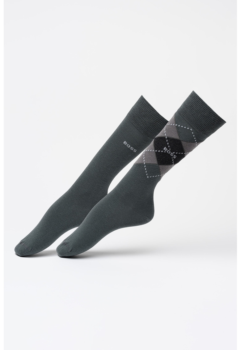 Set de sosete lungi cu model - 2 perechi