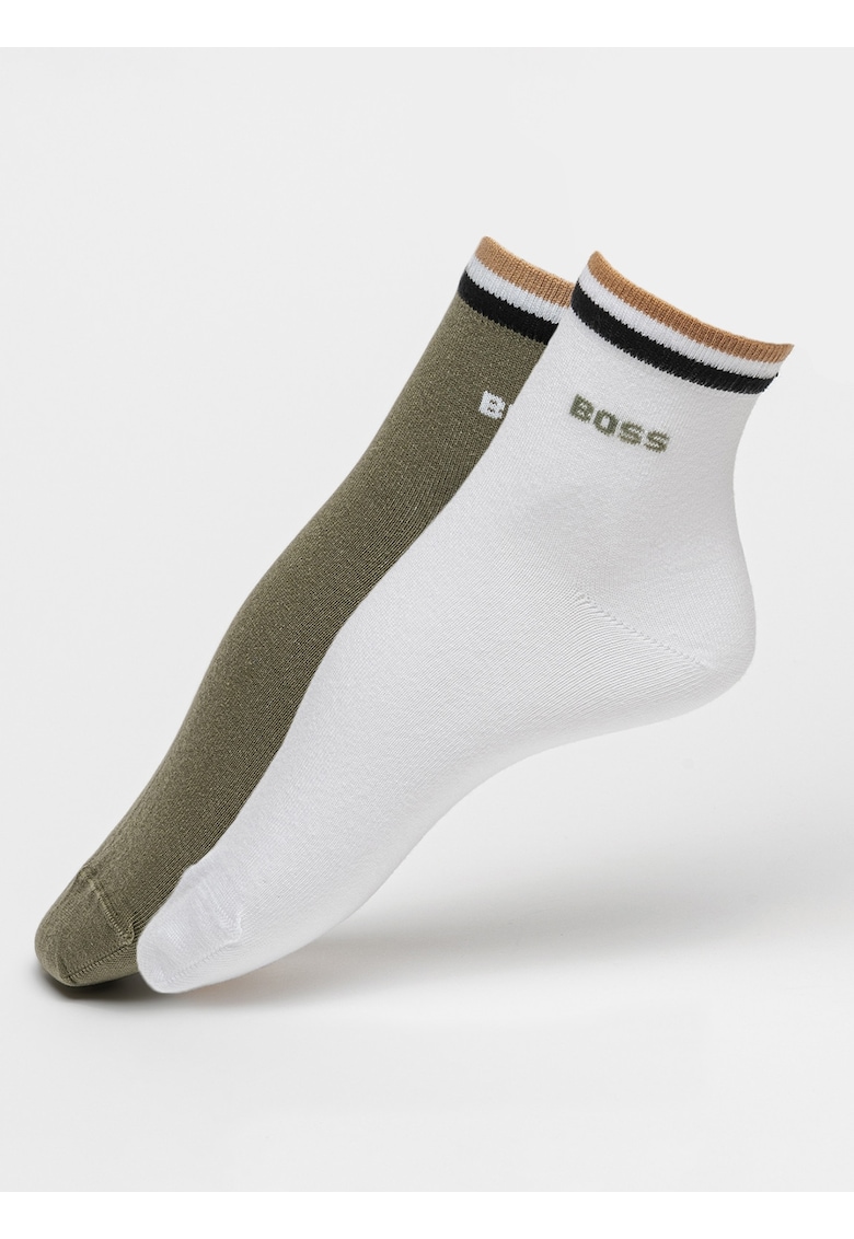 Set de sosete scurte cu model in dungi - 2 perechi