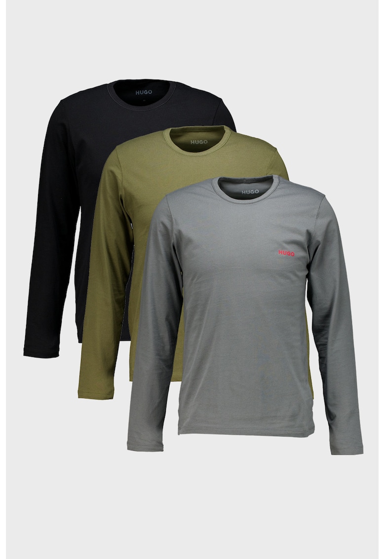 Set de bluze de casa cu decolteu la baza gatului - 3 piese